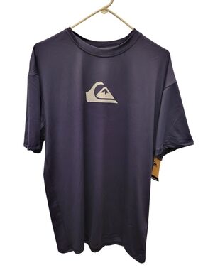 Quiksilver Navy Blue Performance Logo Tee